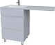Stella Polare Мебель для ванной Корделия 110 L под стиральную машину белая – картинка-17